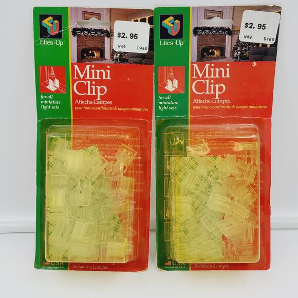 Vintage Christmas Decoration Clips (Lot of 4)  PRE-OWNED, IOB, NOT OPENED - Picture 4 of 5